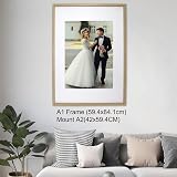 YiPinYin A1 A2 Wooden Boxed Picture Frames Set of 3 with Acid Free Mounts view 2