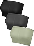 3 Pieces Bandeau Bras Women Stretch Strapless