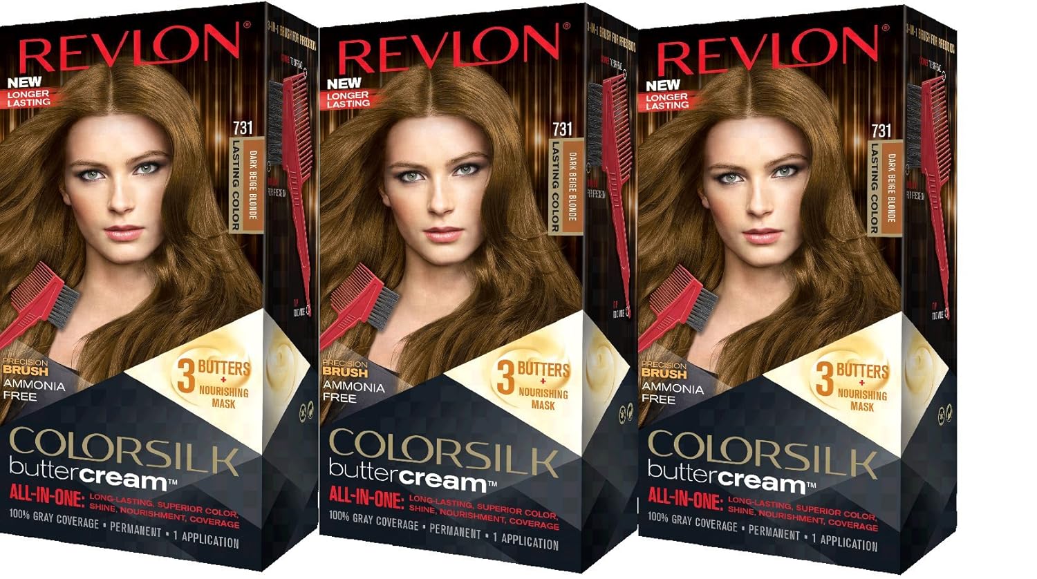 Revlon Colorsilk Buttercream Hair Dye, Black, 1 Count : Beauty