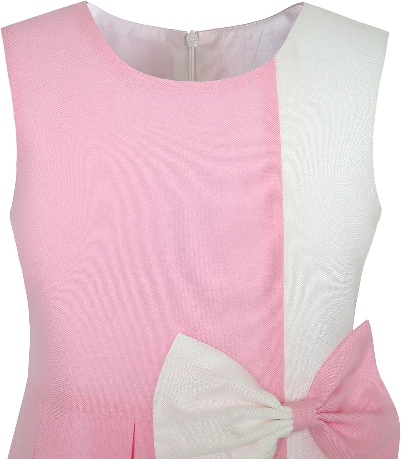 Sunny Fashion Girls Dress Color Block Contrast Bow Tie Everyday Party Size 4-14: Clothing