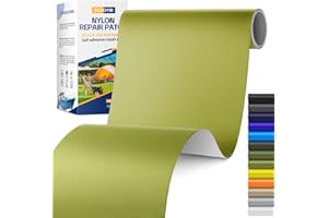 SGOOYIR 6X63 Inch Nylon Repair Patch for Down Jacket, Self-Adhesive Nylon Fabric Repair Patch for Tents, Waterproof Fabric Repair Tape Patch Kit for Clothes, Puffer Jackets, Backpacks