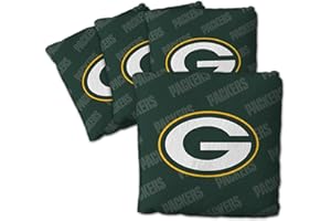 YouTheFan Officially-licensed NFL Set of 4 Cornhole Bags - All Weather regulation 6” x 6” size - Designed in USA