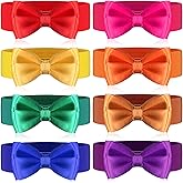 Jeyiour 8 Pcs Wide Elastic Stretchy Bowknot Waist Belt Casual Vintage Bow Knot Corset Waistband Cinch Belts for Women Dress, 8 Colors