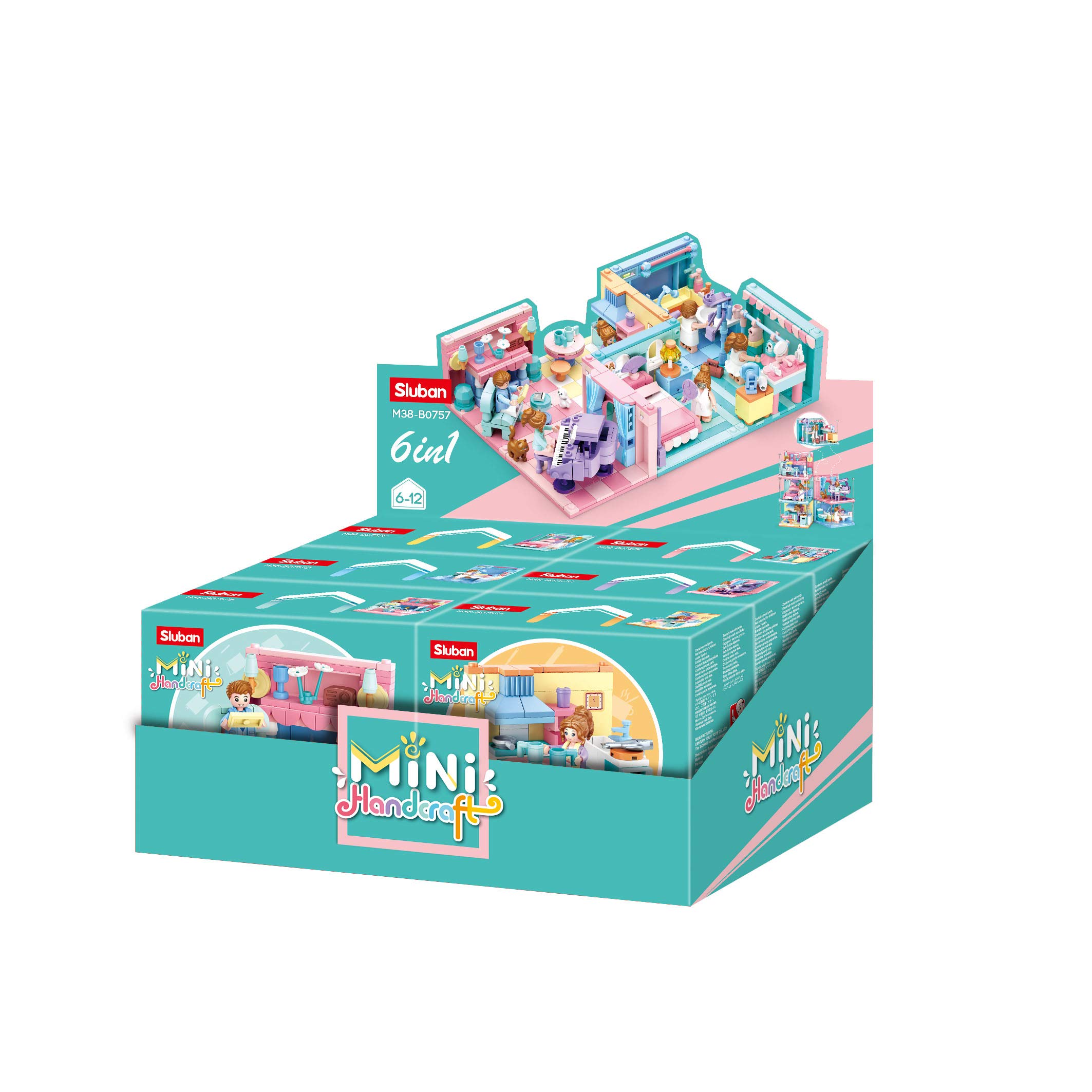 Sluban MINI HANDCRAFT 6PCS/DISPLAY BOX (660pcs)