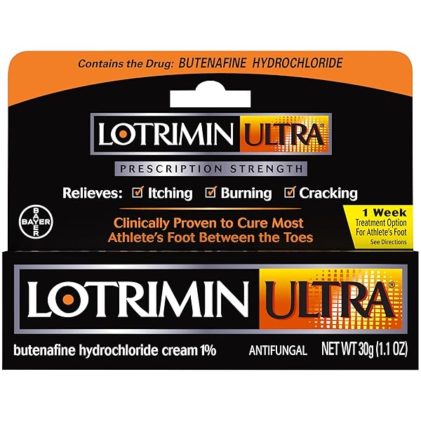 LOTRIMIN ULTRA 1 WEEK ATHLETE’S FOOT TREATMENT – ANTIFUNGAL CREAM WITH BUTENAFINE HYDROCHLORIDE 1% FOR RAPID RELIEF FROM RINGWORM AND ATHLETE’S FOOT, 1.1 OUNCE (30 GRAMS) (PACKAGING MAY VARY)