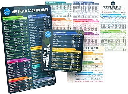 Amazon Lotteli Kitchenのインスタントポットチートシートマグネット エアフライヤー磁気チートシートバンドルセット 圧力鍋 エアフライヤーアクセサリー マグネットシート インスタポットアクセサリー クイックリファレンスガイド Lotteli Kitchen 付属品