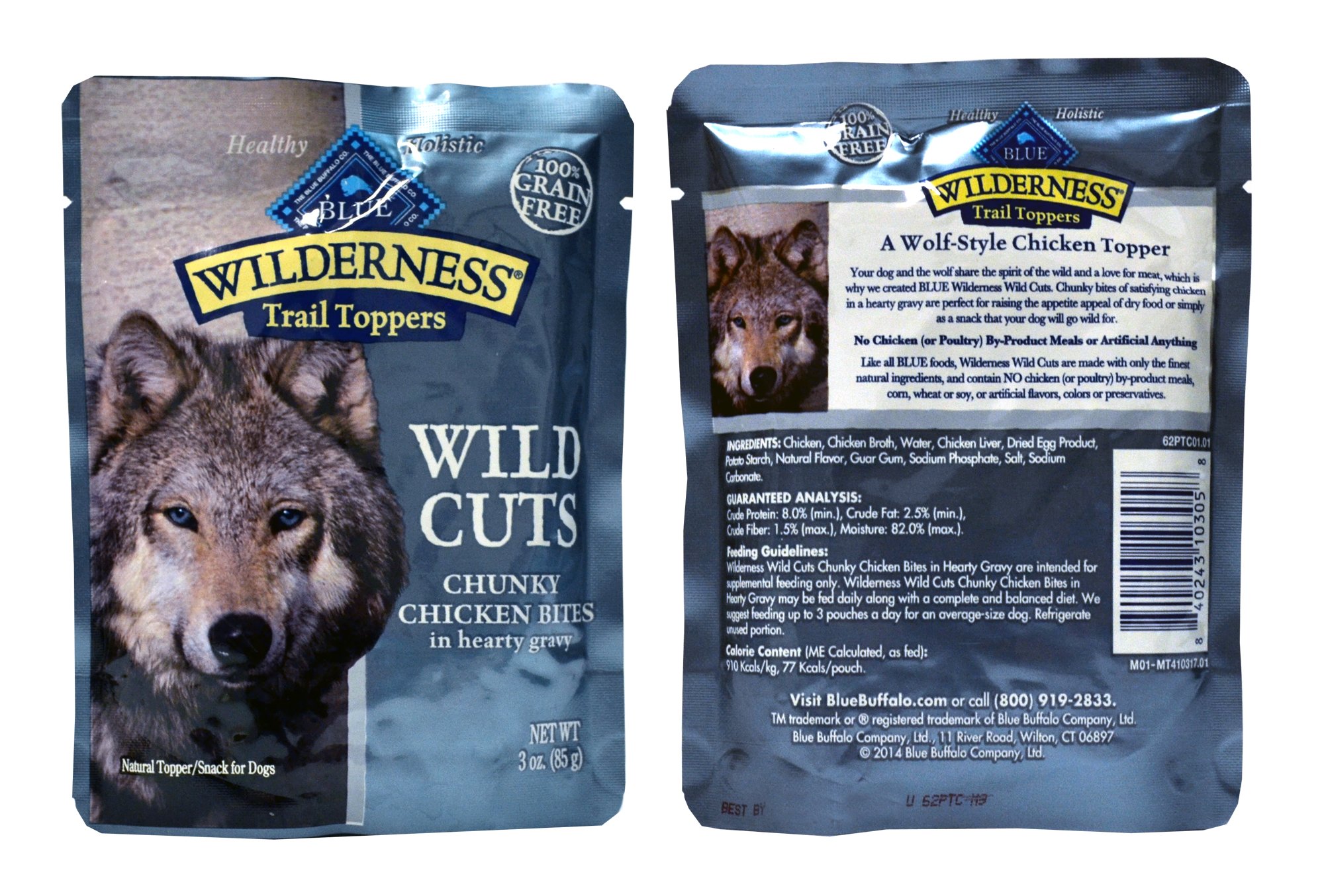 Blue Buffalo Wilderness Trail Toppers Wild Cuts Dog Gravy Snacks