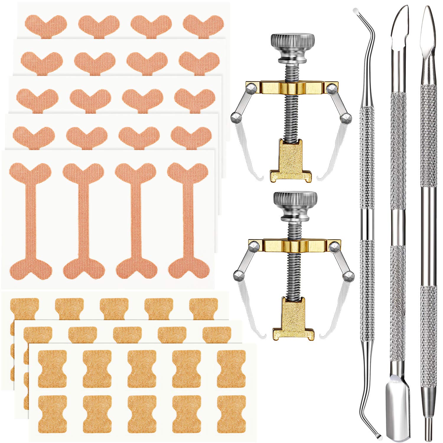 13 Pieces Ingrown Toenail Tools Kit, Includes Ingrown Toenail Lifter Ingrown Toenail Tool Toe Clamp, Ingrown Toenail Stickers, Curved Toenails Brace Stickers, Ingrown Toenail Files and Lifter: Beauty