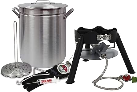 Amazon.com : Enterprises Turkey Fryer Complete Kit 42 Quart Aluminum