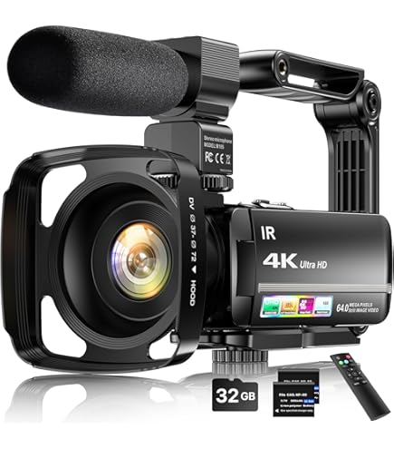 Amazon.com : 4K Video Camera Camcorder 64MP Vlogging Camera for