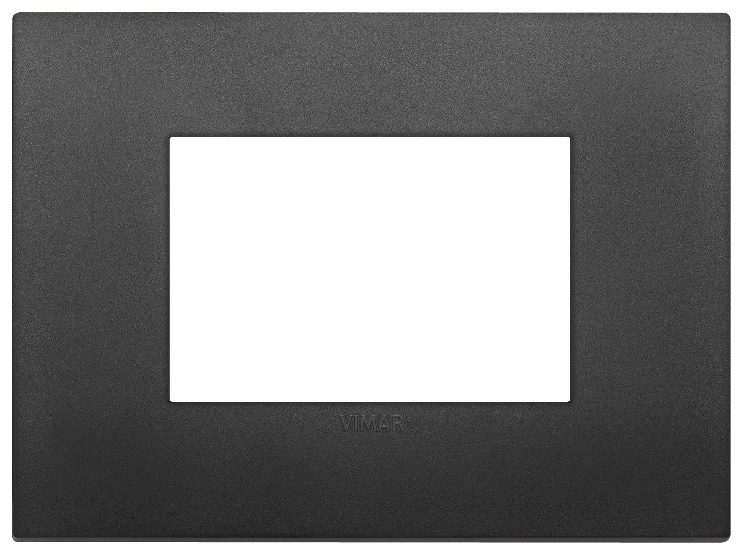 Vimar 19653.71 Arké Cover Frame Classic 3 Module Technopolymer Black — image 1