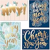 Sweetzer & Orange New Year Cards with Envelopes. 24 Set Box of Holiday Cards. Thick Note Cards and Envelopes, 300gsm Greeting