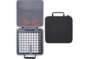 co2CREA Hard Travel Case Replacement for Novation Launchpad X Grid Controller/X Ableton Live 8x8 64 Backlit RGB Pads Grid Controller
