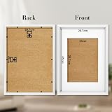 wyewye A3 Wood Picture Frame 44.5x32.2 cm with A3 Outer, Plexiglass, White view 2