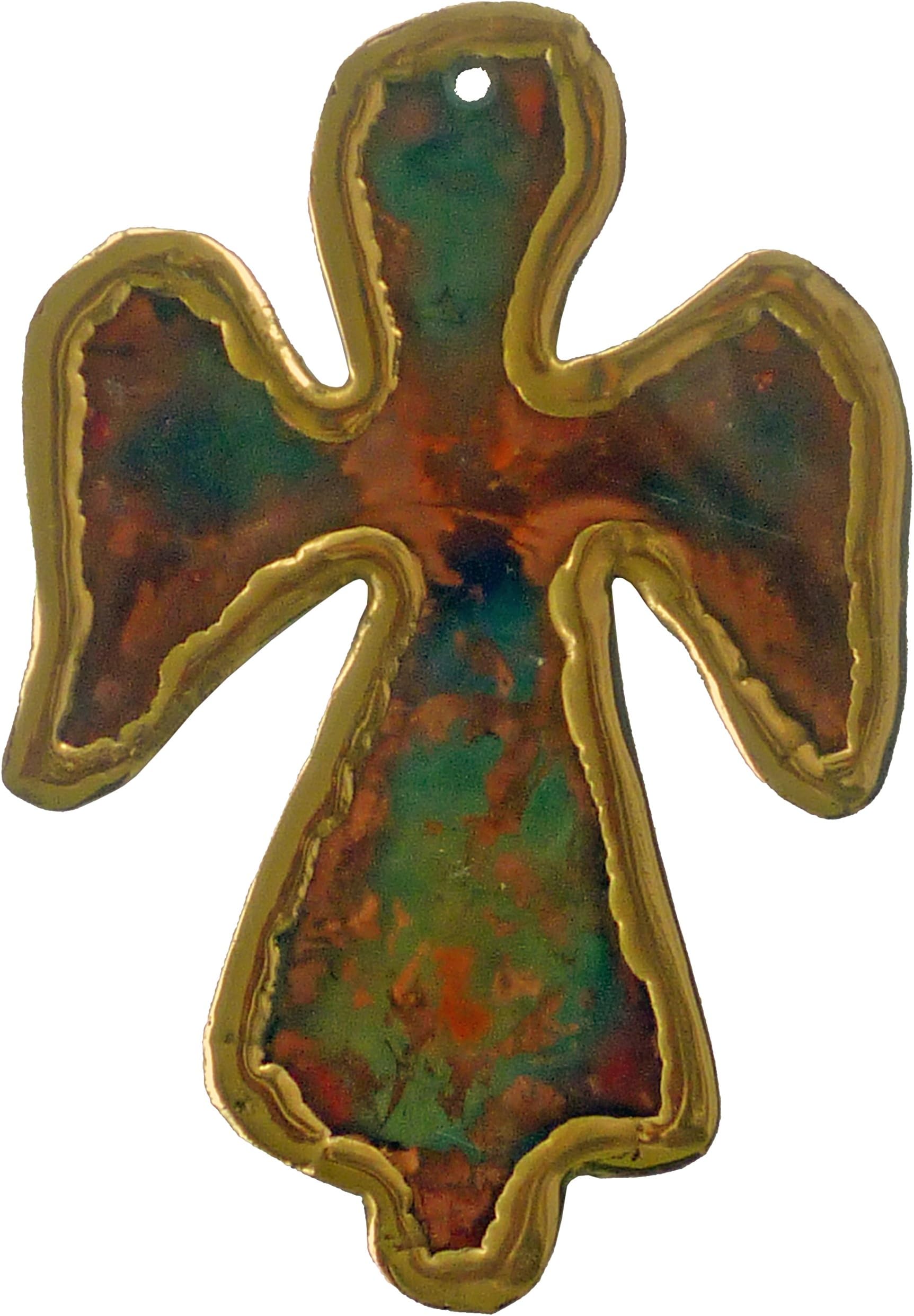 Handmade Angel Copper Christmas Ornament & Copper Gift - Made in USA. Nice Christmas Tree Angel for a Rustic Home & Office Decor or Friendship Gift by Keweenaw Gem & Gift