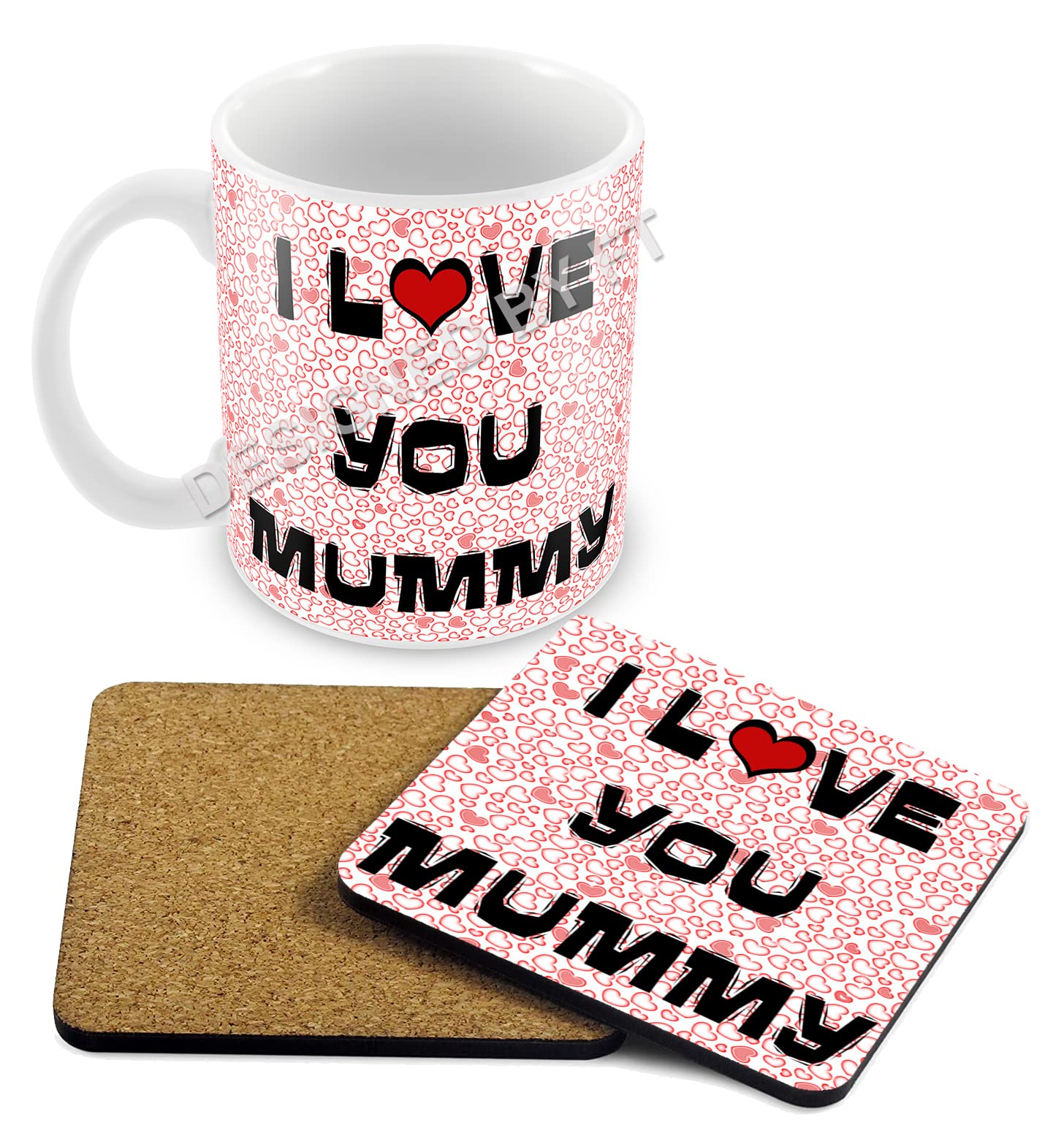 I Love You Mummy Mug and Coaster Set by FT