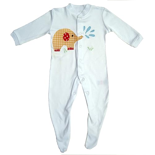 elephant baby sleepsuit