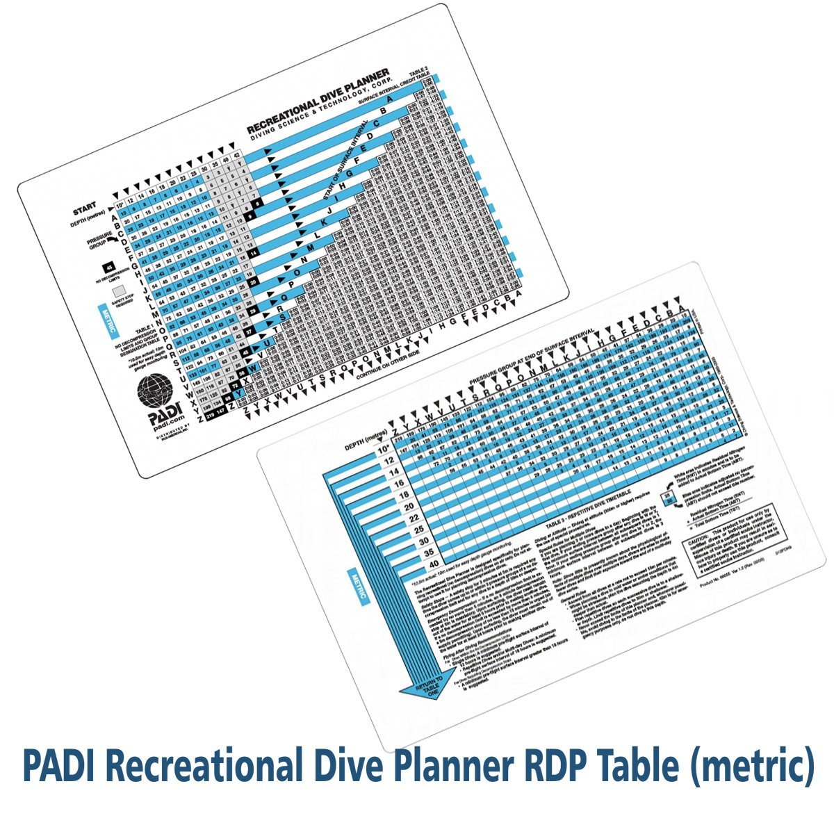 Recreational Dive Planner Rdp Dive Table Metric Buy Online In Indonesia At Desertcartid Productid 55365514