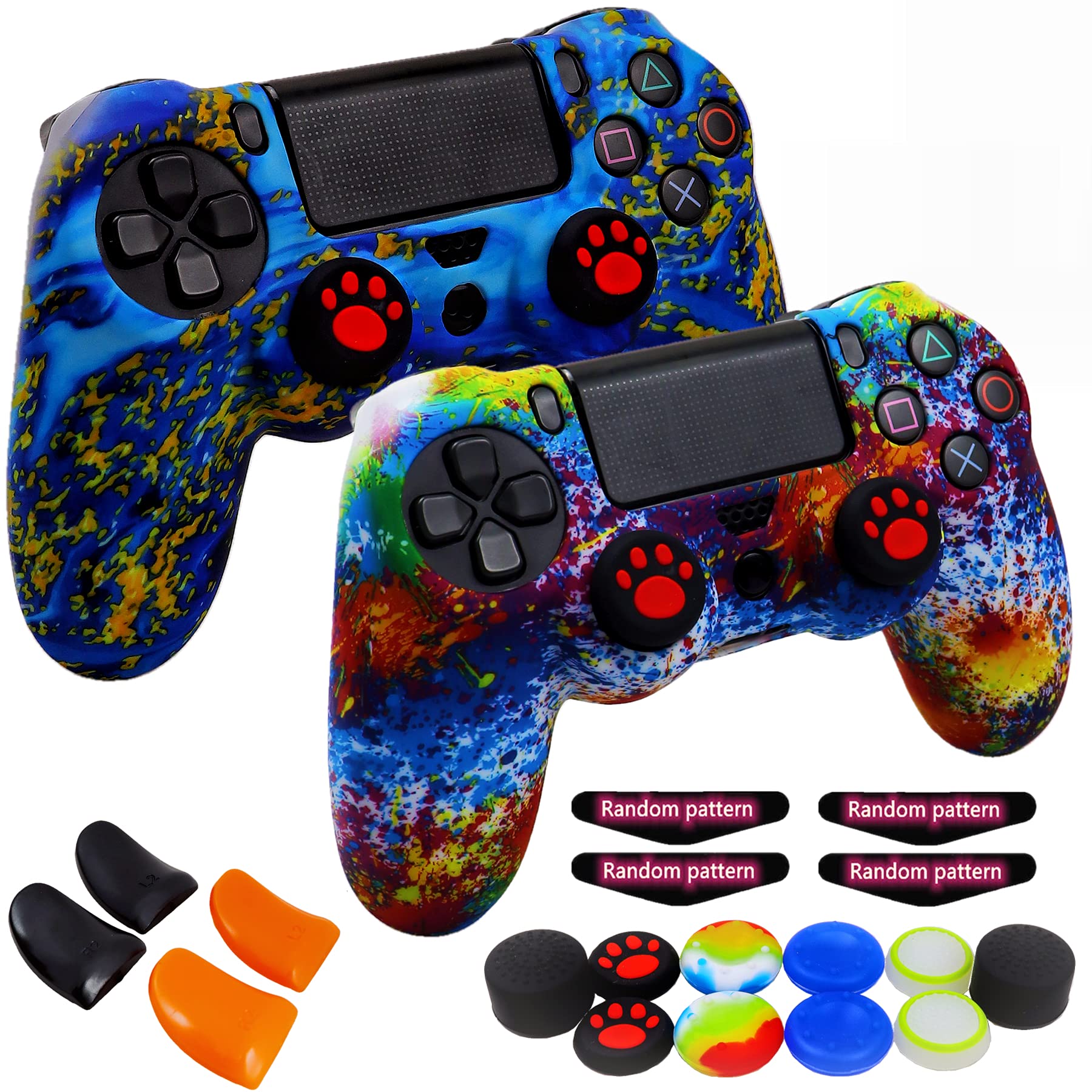 Silicone Skin for Ps4 Controller, 2pcs Anti-Slip