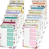 Fuutreo 12 Pack to Do List Notepad 360 Sheets Daily Planner Notepad 5.5 x 8.5 Inch Daily to Do List Notebook for Task Plan Adults Office, 30 Sheets/Pack(Floral Style)