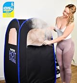 Runitude Portable Sauna Pop-Up Tent 1000W Steam Generator Chair Floor Mats view 2