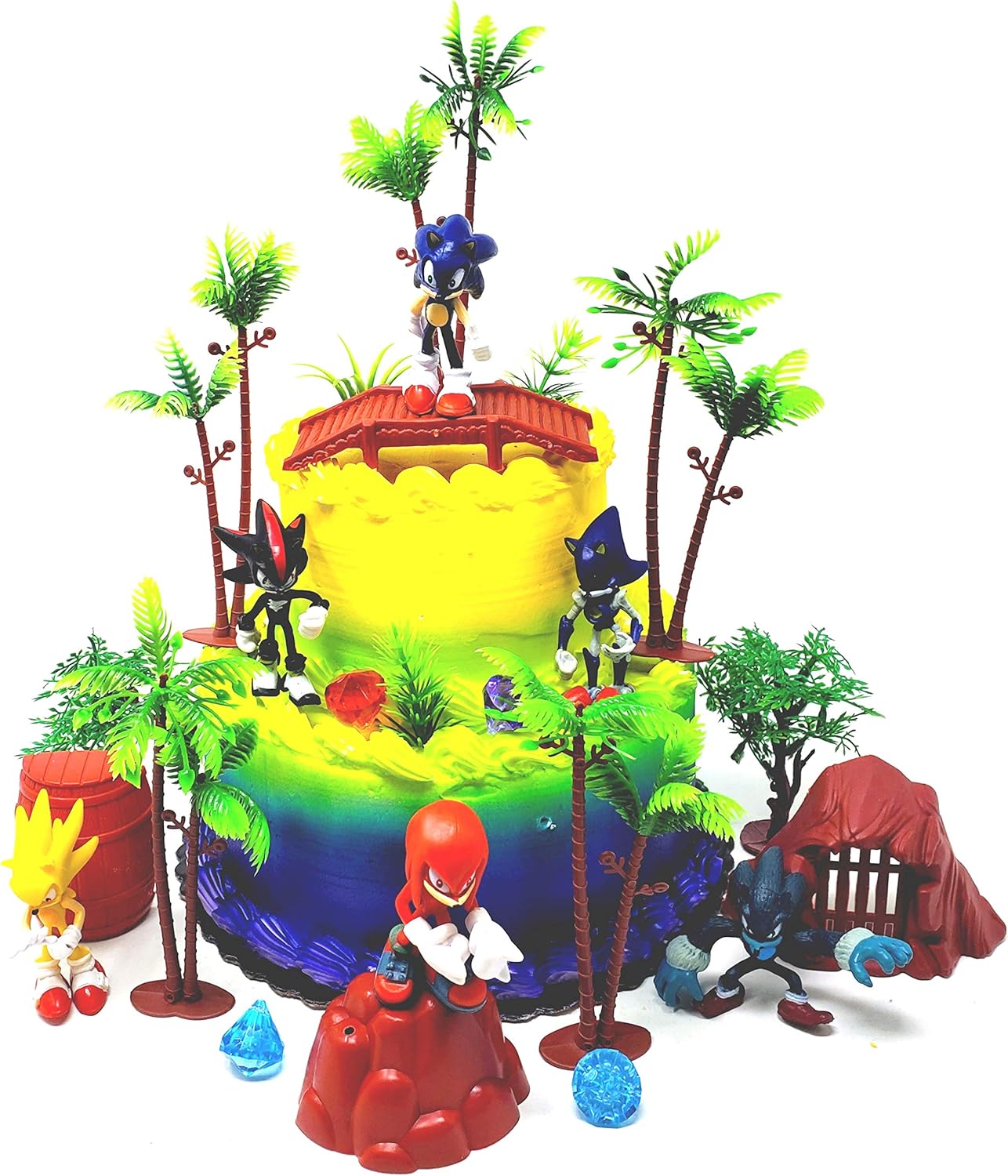 Sunsk Gateau Decorations Pour Sonic Fete Cake Topper Decoration De Gateau Danniversaire De Dessin Anime Pour The Hedgehog Fete Danniversaire Cupcake Decoration Enfant Cadeau 6 Pieces Loisirs Creatifs Topjobs Polska Cuisine Et Maison