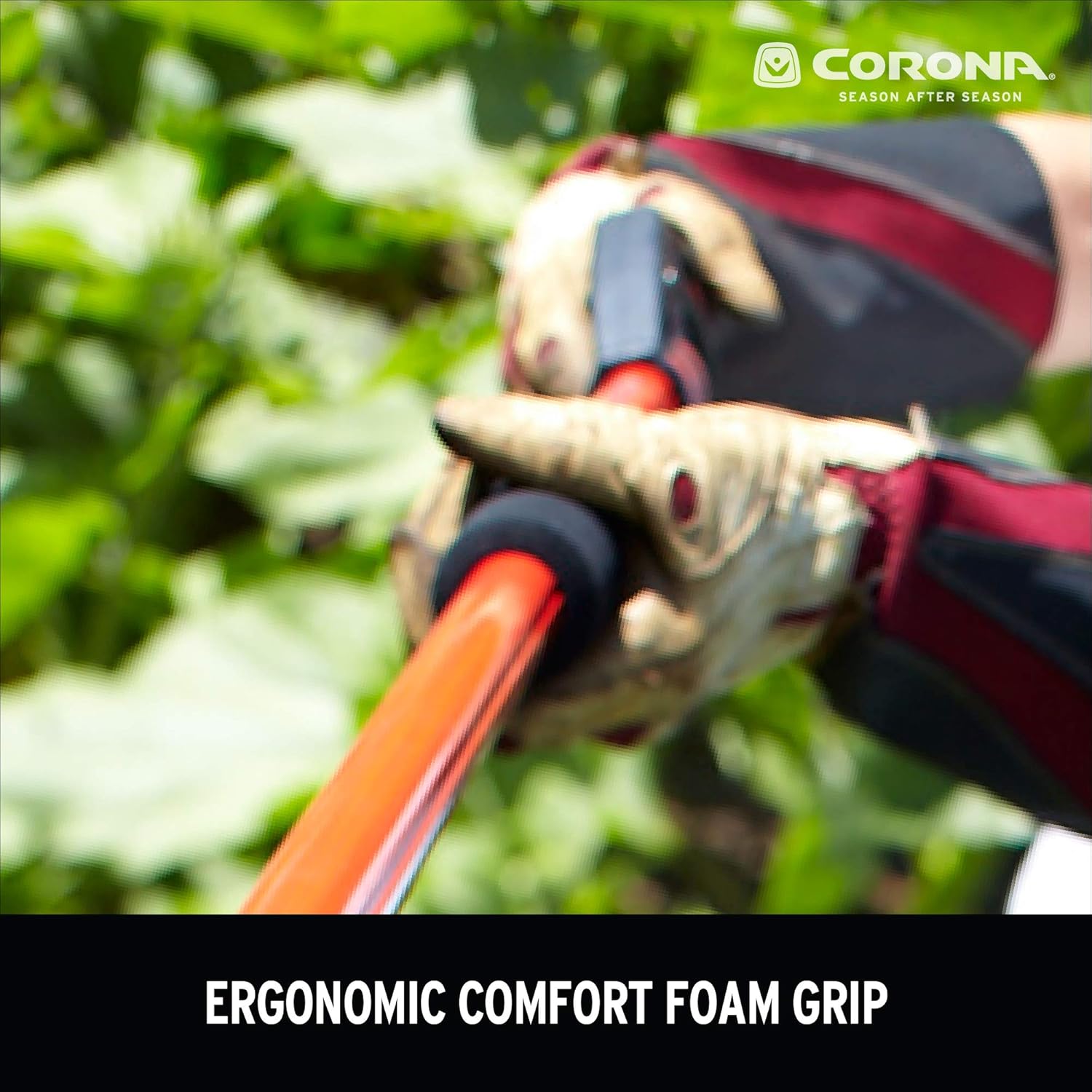 Corona LR 3460 Long Reach Cut 'n' Hold Pruner, 46-Inch, Red: Garden & Outdoor