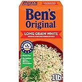 BEN'S ORIGINAL Converted Brand Enriched Long Grain White Rice, Parboiled Rice, 1 lb Box (Pack of 12)
