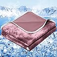 inhand Cooling Blanket Queen Size (90"x90"), Cooling Blankets for Hot Sleepers, Absorbs Heat to Keep Adults Cool for Summer Nights Sweats, Thin Cold Lightweight Blanket for Couch Bed, All Season Use
