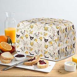Talayituse Rooster Chicken Rose Print 4 Slice