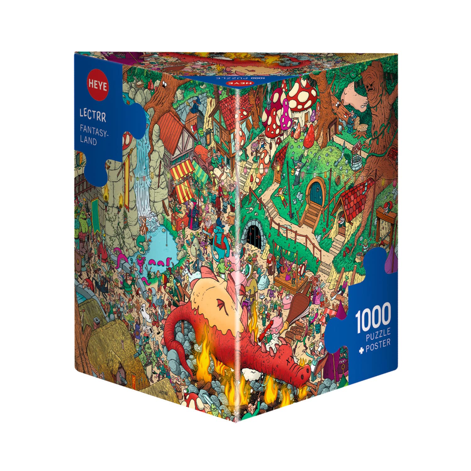 Heye Puzzles Triangular 1000 PC - Fantasyland, Lectrr