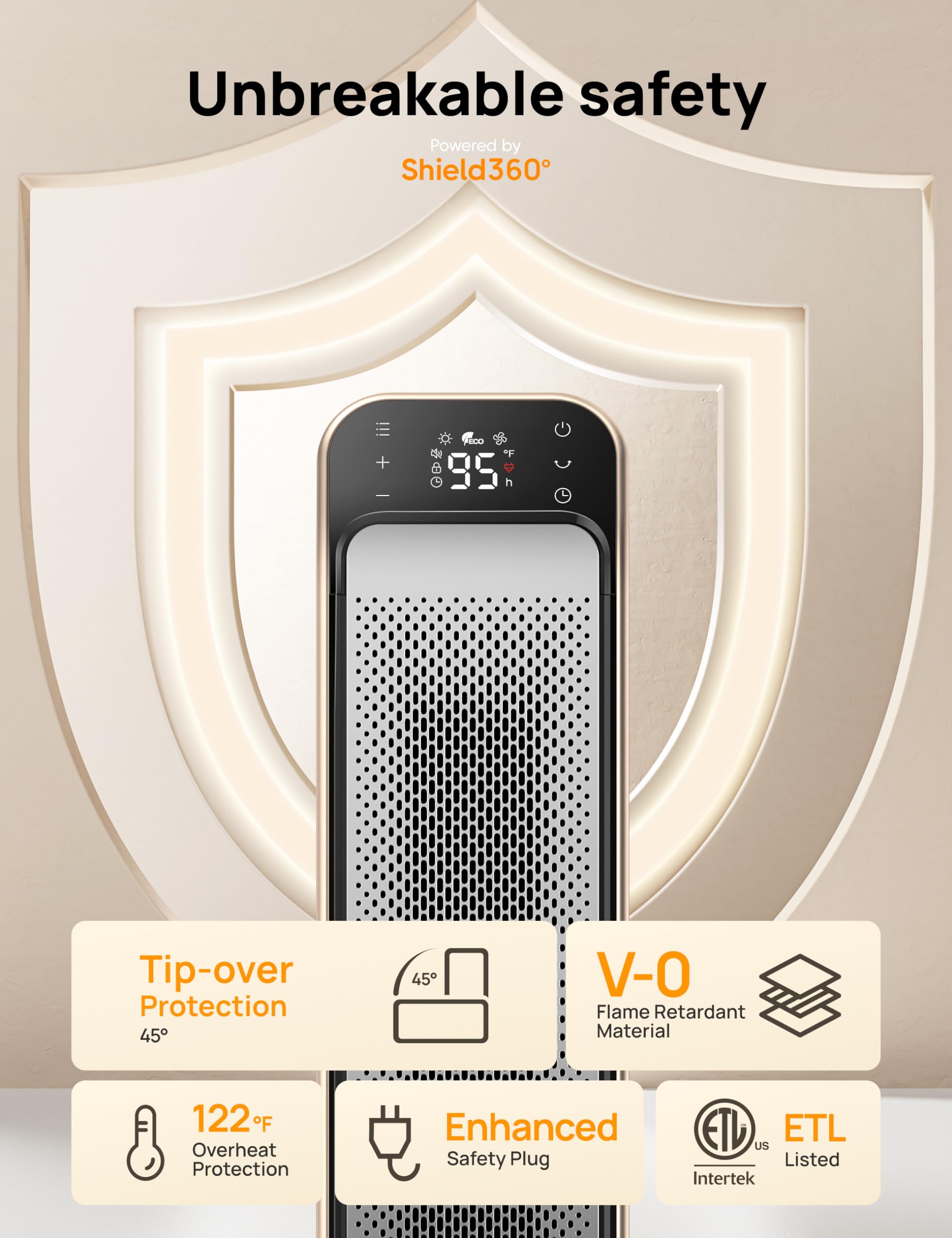 Dreo Space Heater Indoor, 25