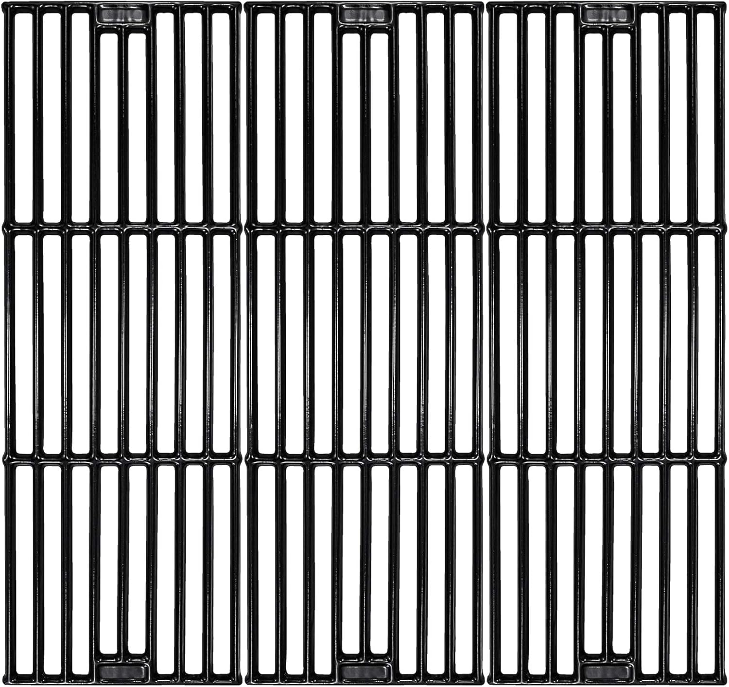 Hisencn Porcelain Coated Cast Iron Cooking Grates Replacement for Chargriller 2121, 2123, 2222, 2828, 3001, 3030, 3725, 4000, 5050, 5252, Set of 3, 19 3/4" Char griller Duo 5050 Grids : Garden & Outdoor