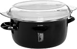 Premier 5 Litre Deep Fryer with Pyrex Lid Black Enamel on Steel 33x27x16cm view 8