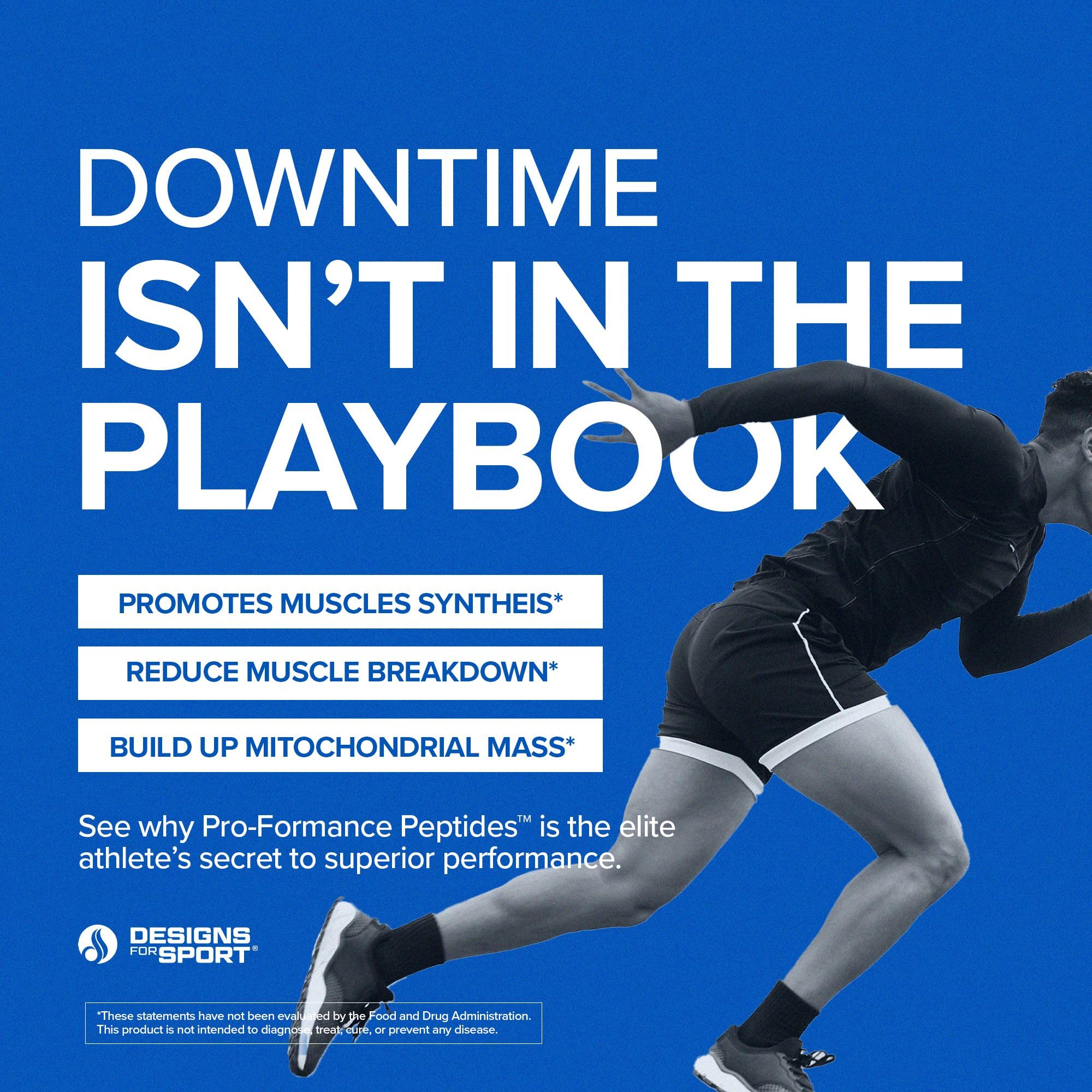 Designs for Sport Pro-Formance Peptides - Supports Muscle Growth & Recovery* - Athlete Formula to Support Peak Performance* - NSF Certified for Sport - 120 Vegetarian Capsules