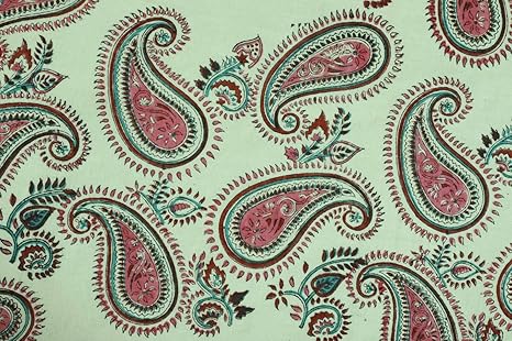 Handicraft Palace Paisley Printed Dress Making Voile Soft Fabric