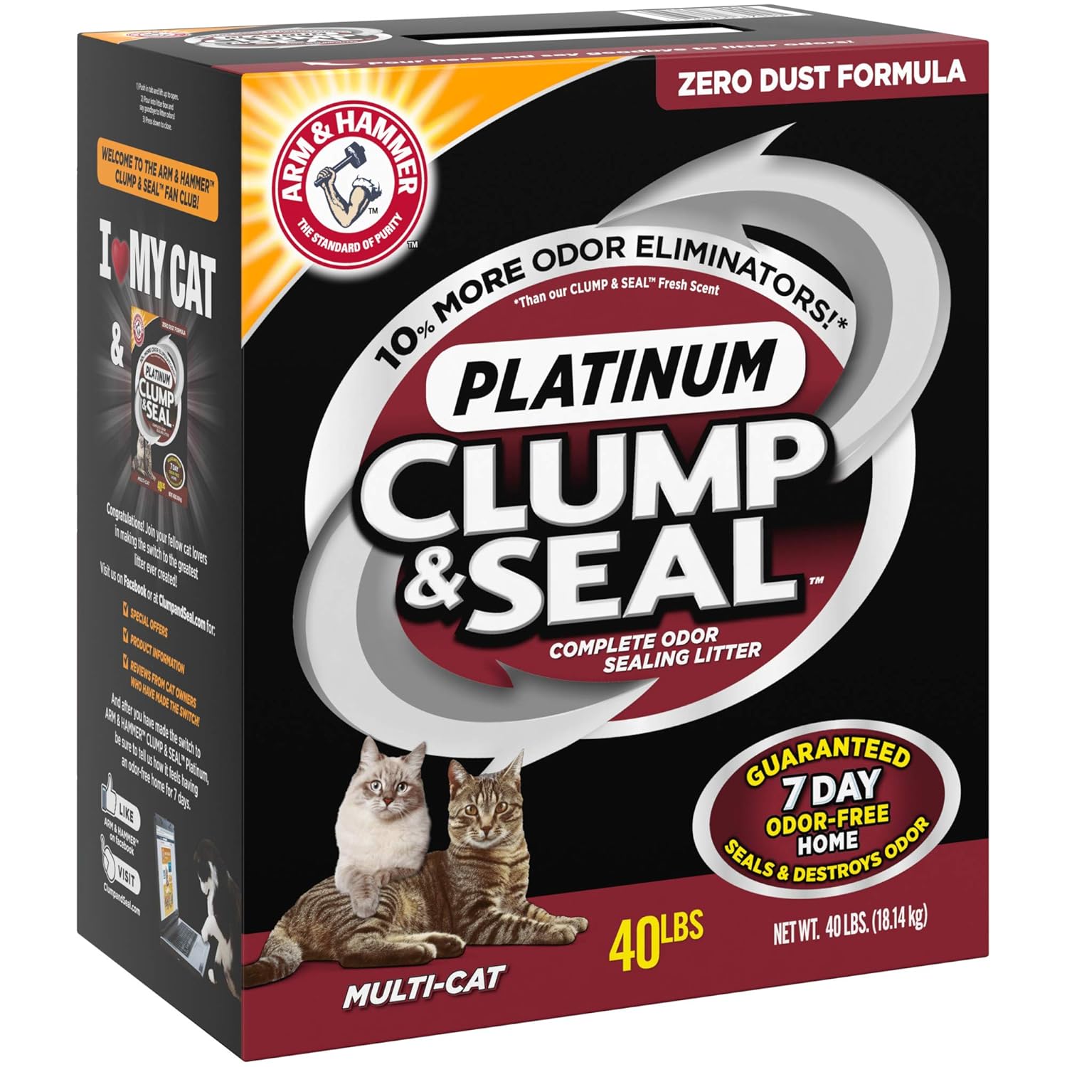 Arm & Hammer Clump & Seal Platinum Litter 
