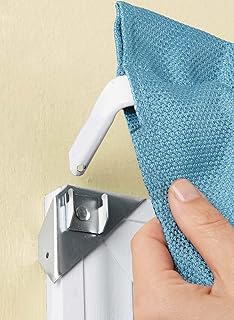 Amazon Com Collections Etc Instant Curtain Rod Holders Set Of 8