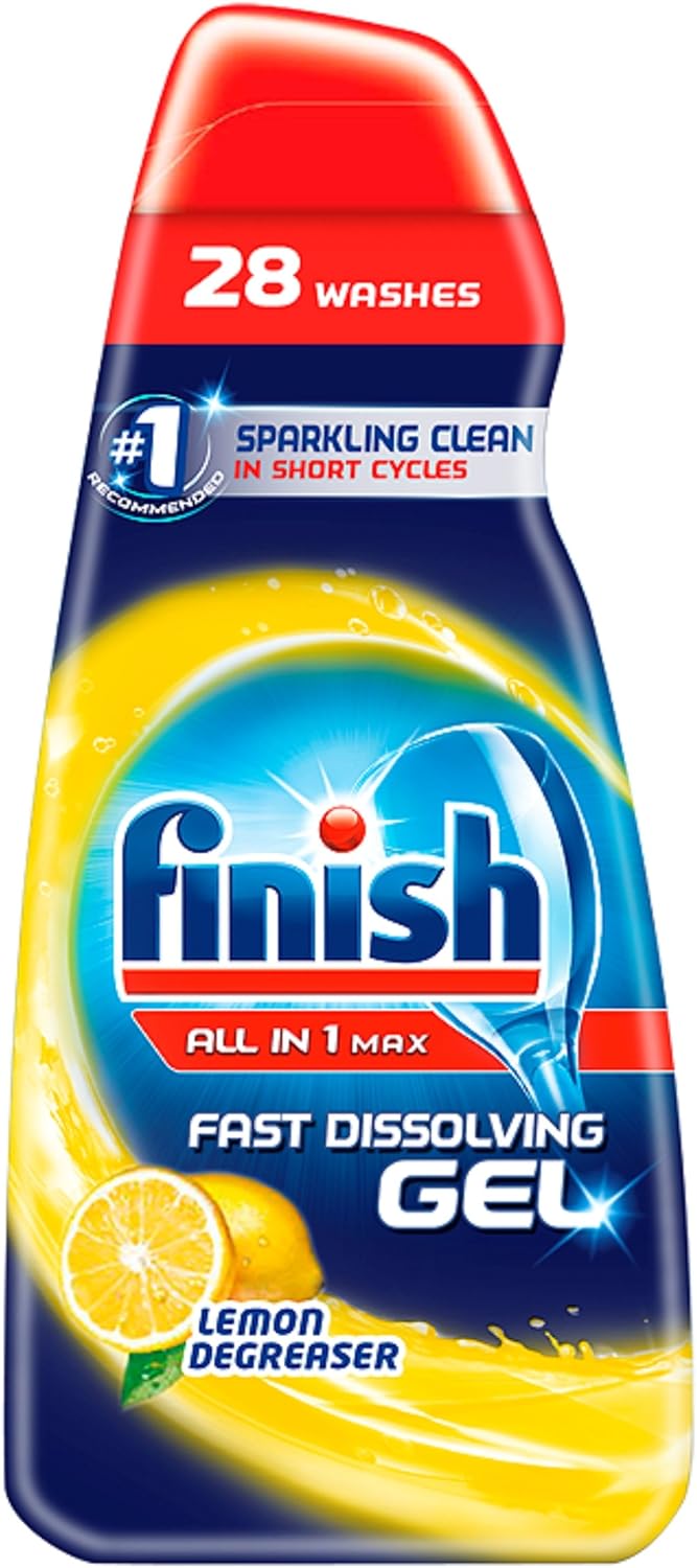 Finish Dishwasher Fast Dissolving Gel All in 1 Max Lemon, 700 ml, Pack