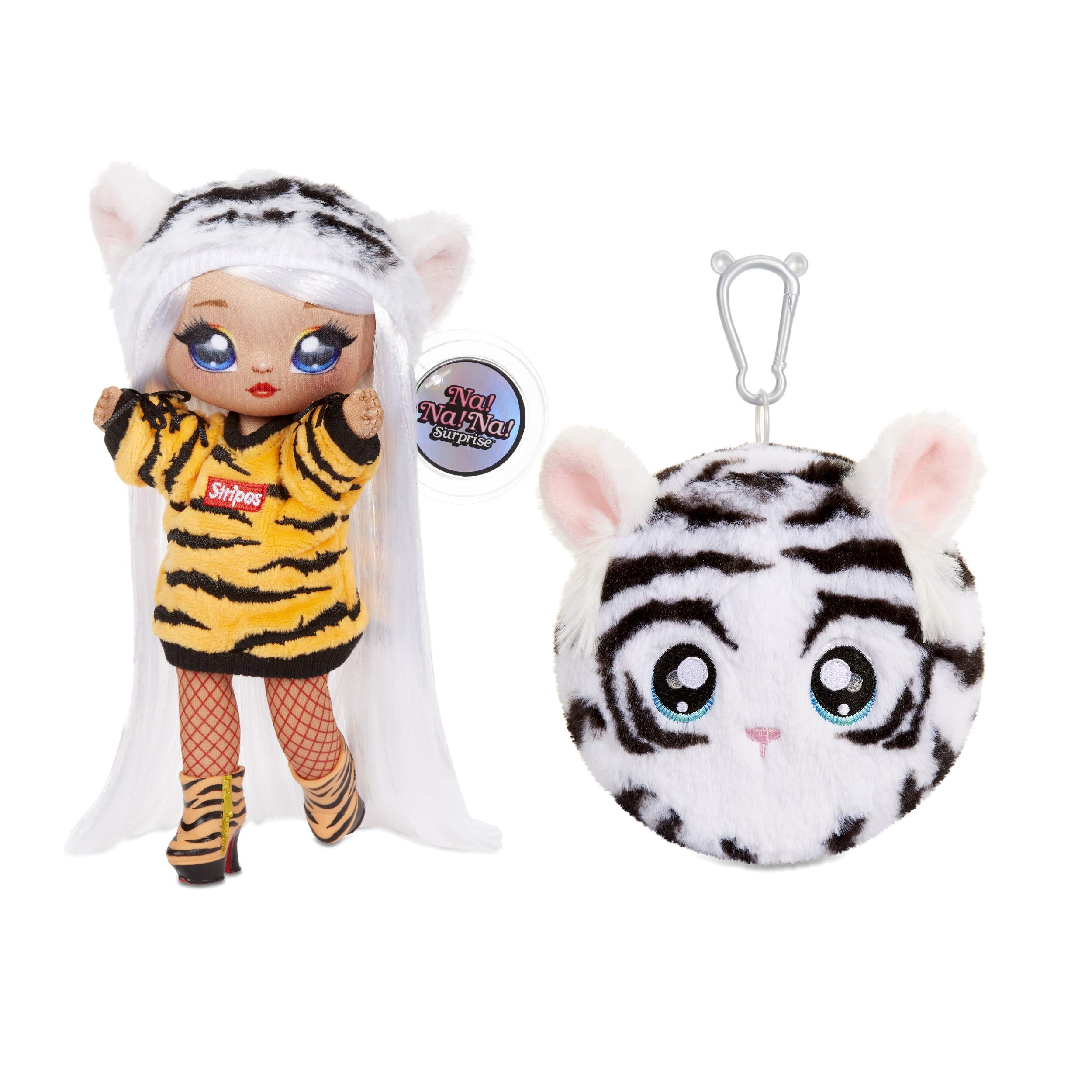 Na Na Na Surprise 2-in-1 Fashion Doll and Plush Purse - Collectable - Series 4 - Bianca Bengal