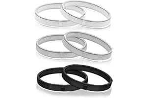 Focenat 3 Pairs Anti-Slip Shirt Sleeve Holders, Unisex Metal Armbands Stretchy Garter Elastic Armbands Hold Up Sleeve Garters