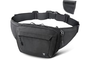 RXW Tactical Carry Fanny Pack, CCW Fanny Pack, Waist Bag for Men, Hip Bag Compact Belt Bag for Hiking, EDC Waist Pack(Adjusta