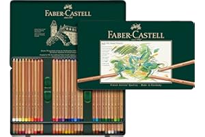 Faber-Castel Faber-Castell Pitt Pastell Colouring Pencil Set of 60, 60 Count (Pack of 1), Assorted