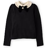 Gymboree,Girls,and Toddler Long Sleeve Collared Pullover Sweater,Black,18 Months,24 Months