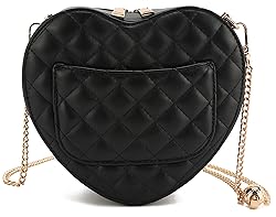 lola mae Heart Shape Satchel Crossbody Purse for