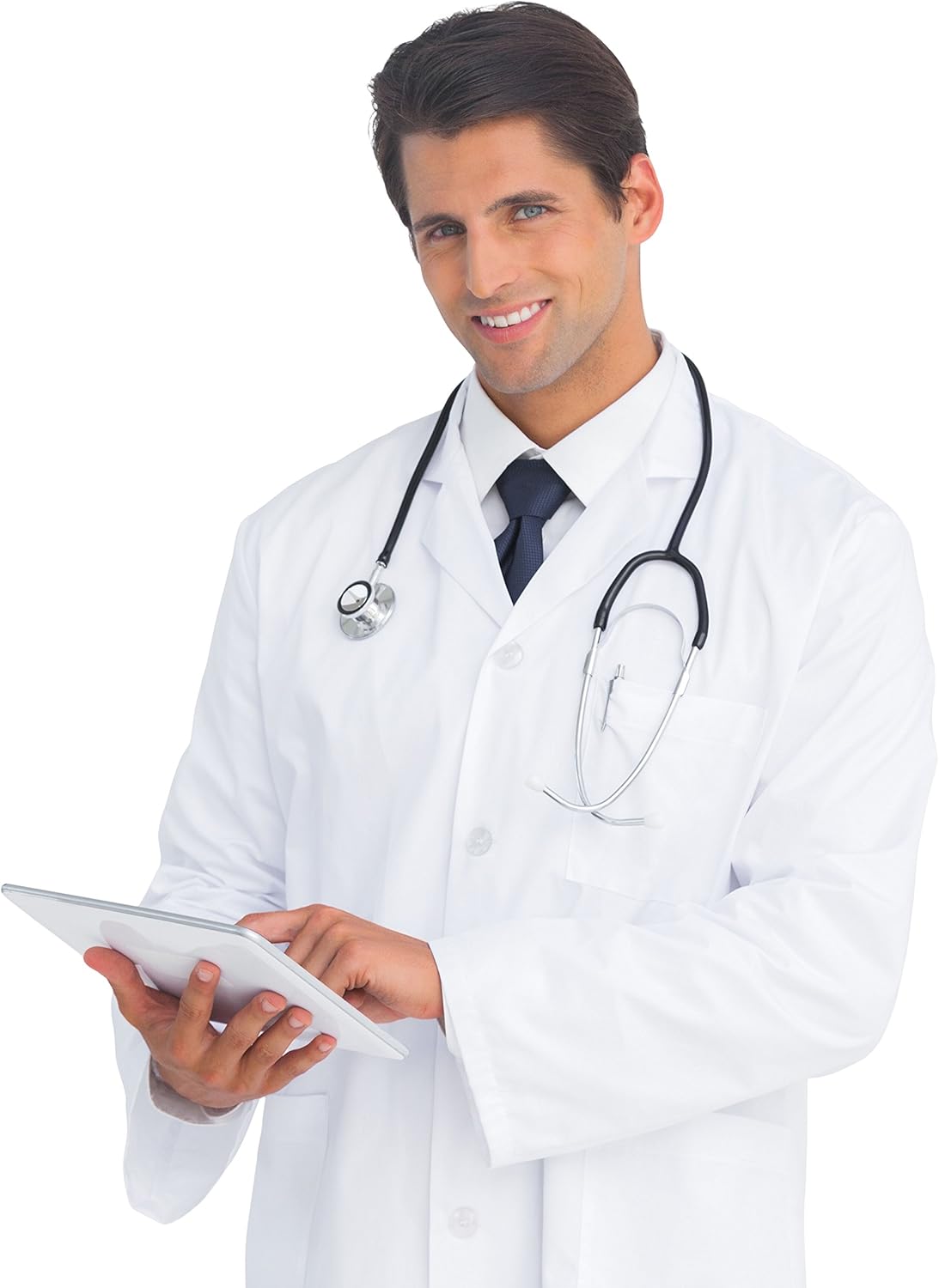 Natural Uniforms Unisex 40 inch Lab Coat Long Sleeve Professional Medical Coat: Clothing