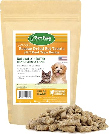 green beef tripe dog food