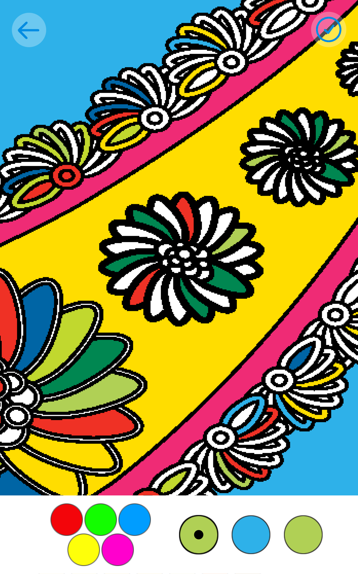 Coloring Book Pixel Draw Painting