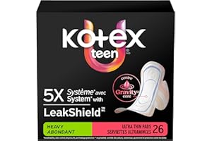 Core Teen Ultra-Thin Winged Heavy Pads 26CT