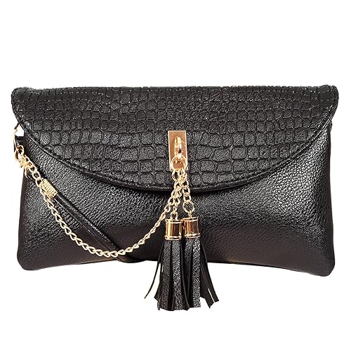 Lino Perros Womens Sling Bag (Black)